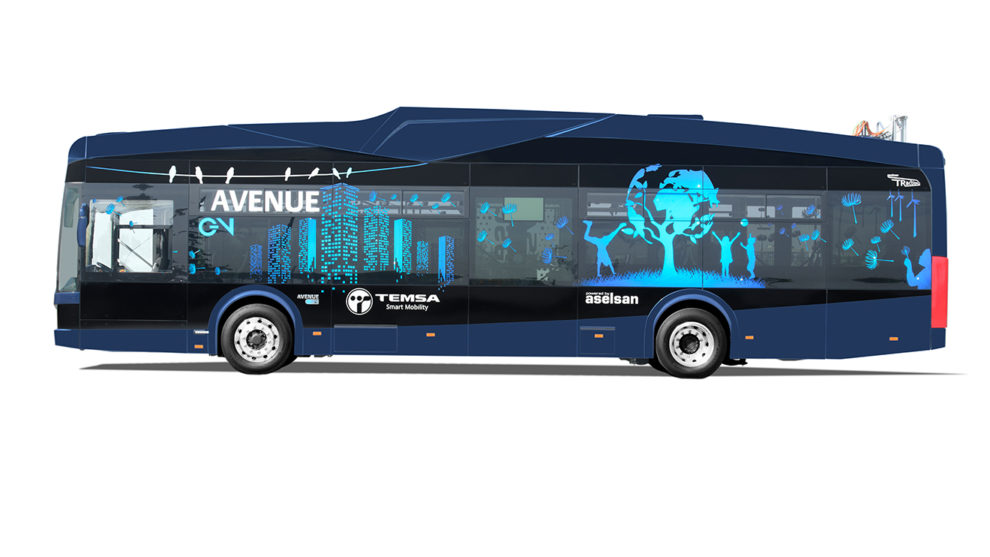 TEMSA ve ASELSAN tarafından ortak üretimi yapılacak olan ve ilk yüzde 100 milli elektrikli otobüs olarak tanıtılan "AvenueEV" bugün görücüye çıktı.