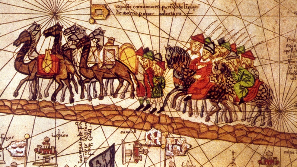 Marco Polo’s Route On Silk Road To China