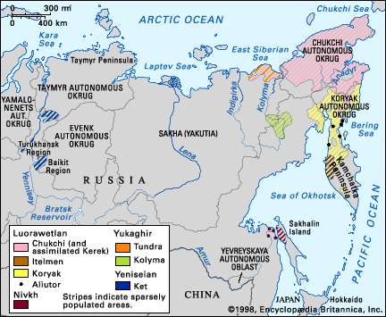 Distribution-Paleo-Siberian-languages