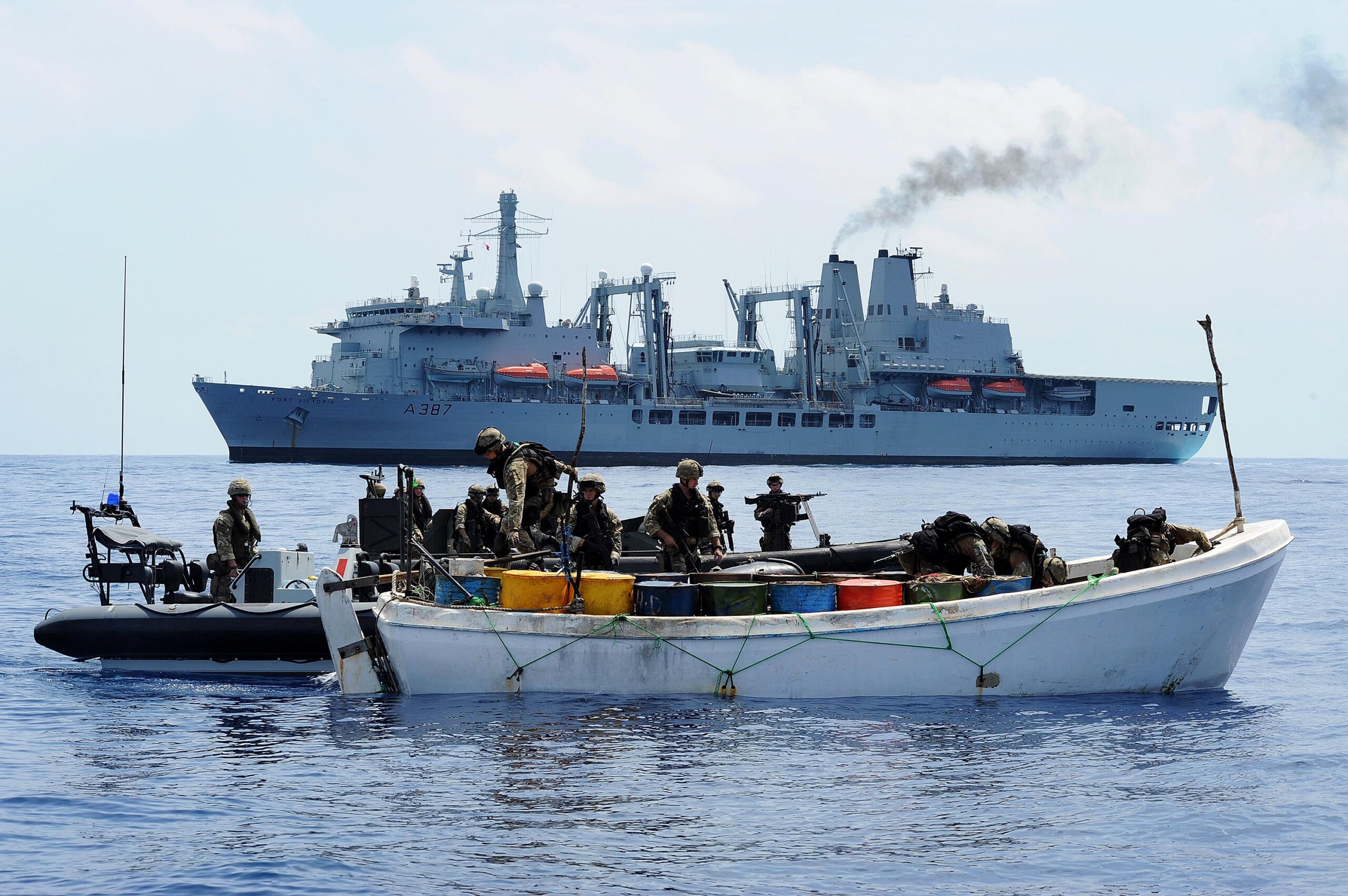 Take Down of Pirate Skiffs and Whaler 28-11-2011